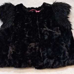 Skaist Taylor Black Faux Fur Vest
